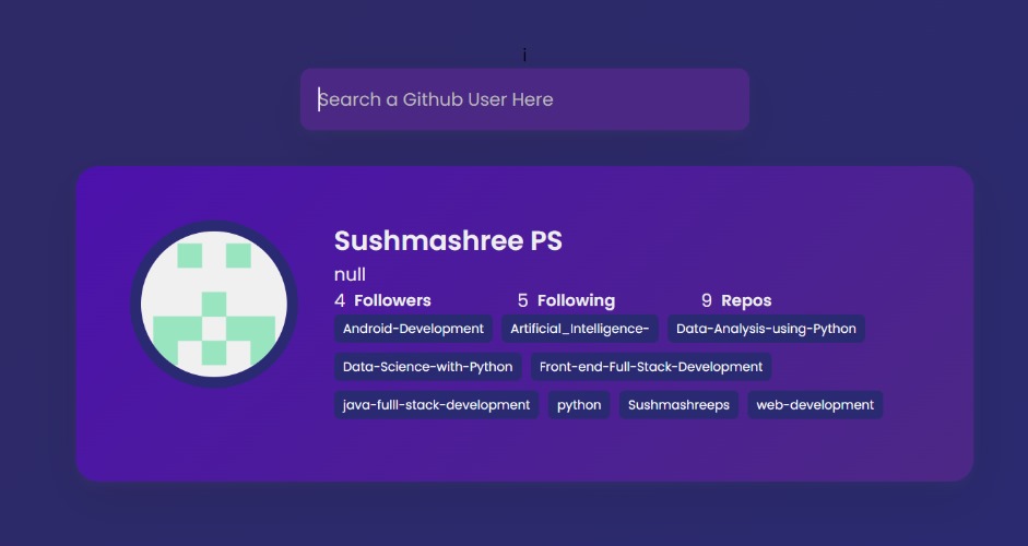 GitHub Search App